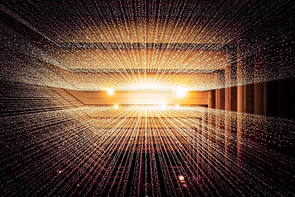 An imagery representation of a time-series prediction database.  